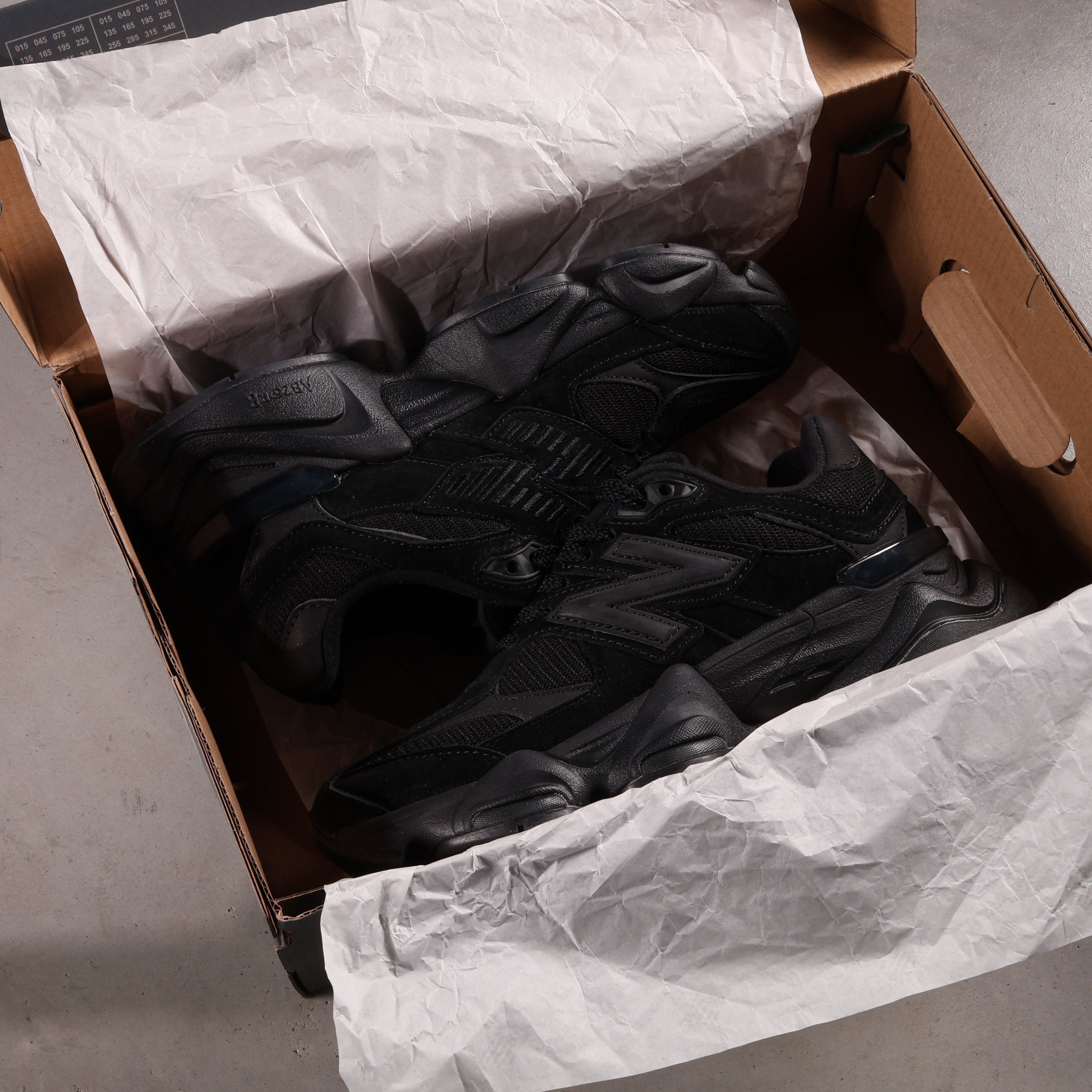 New Balance 9060 Triple Black Suede