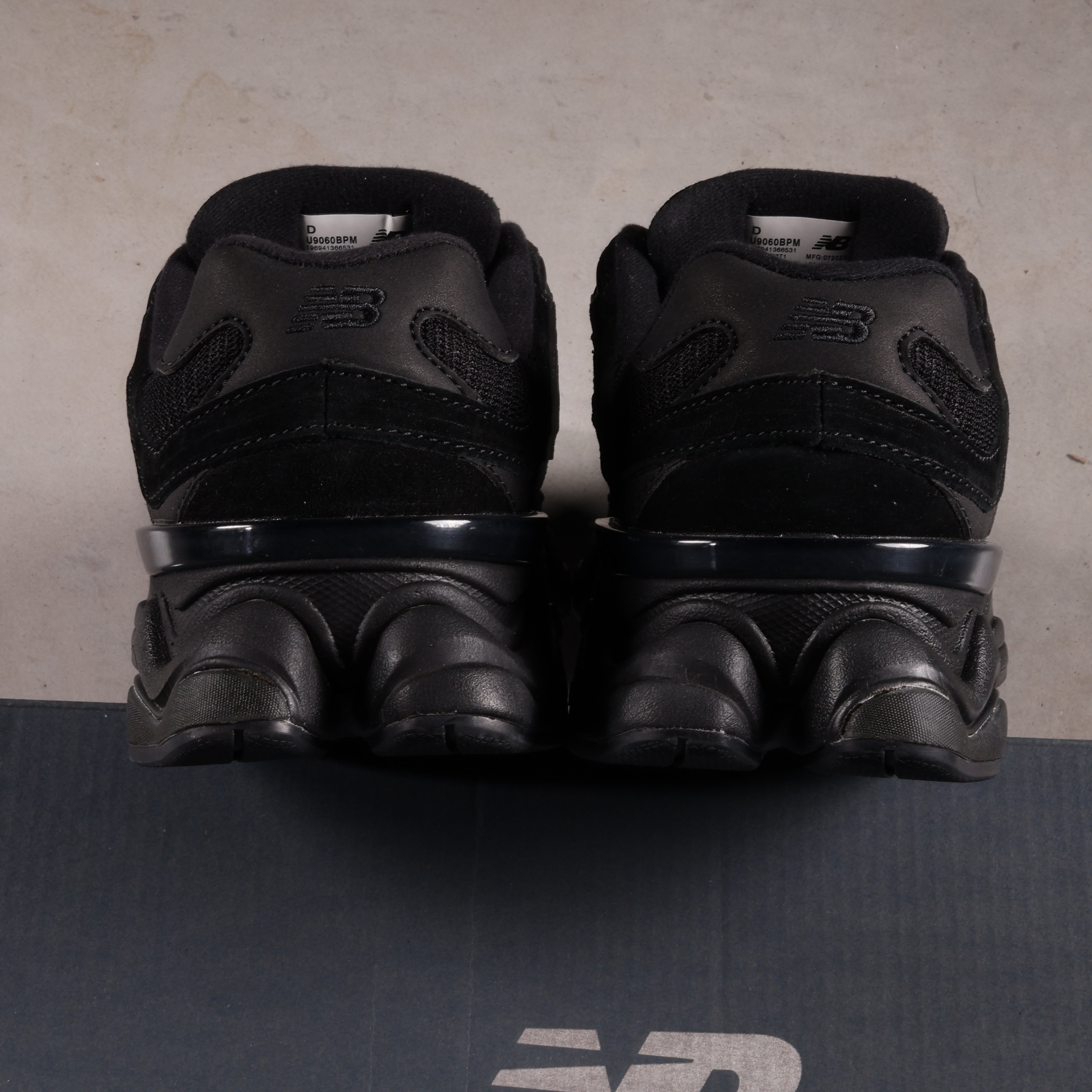 New Balance 9060 Triple Black Suede